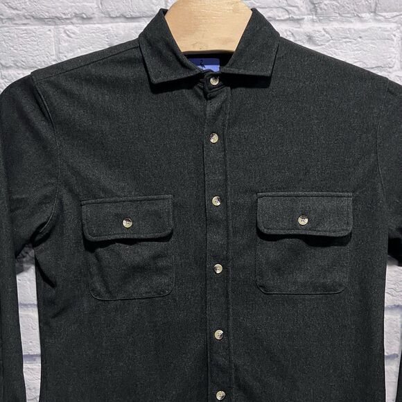 Tailorbyrd The Sweatershirt Men Button Up Long‎ Sleeve Flannel Shirt Size Medium - Picture 4 of 10